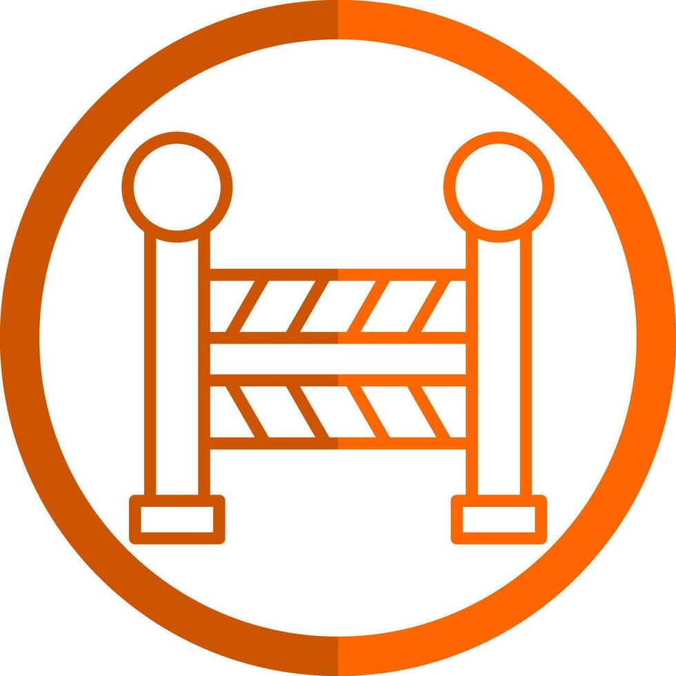 Road Barrier  Vector Icon Design