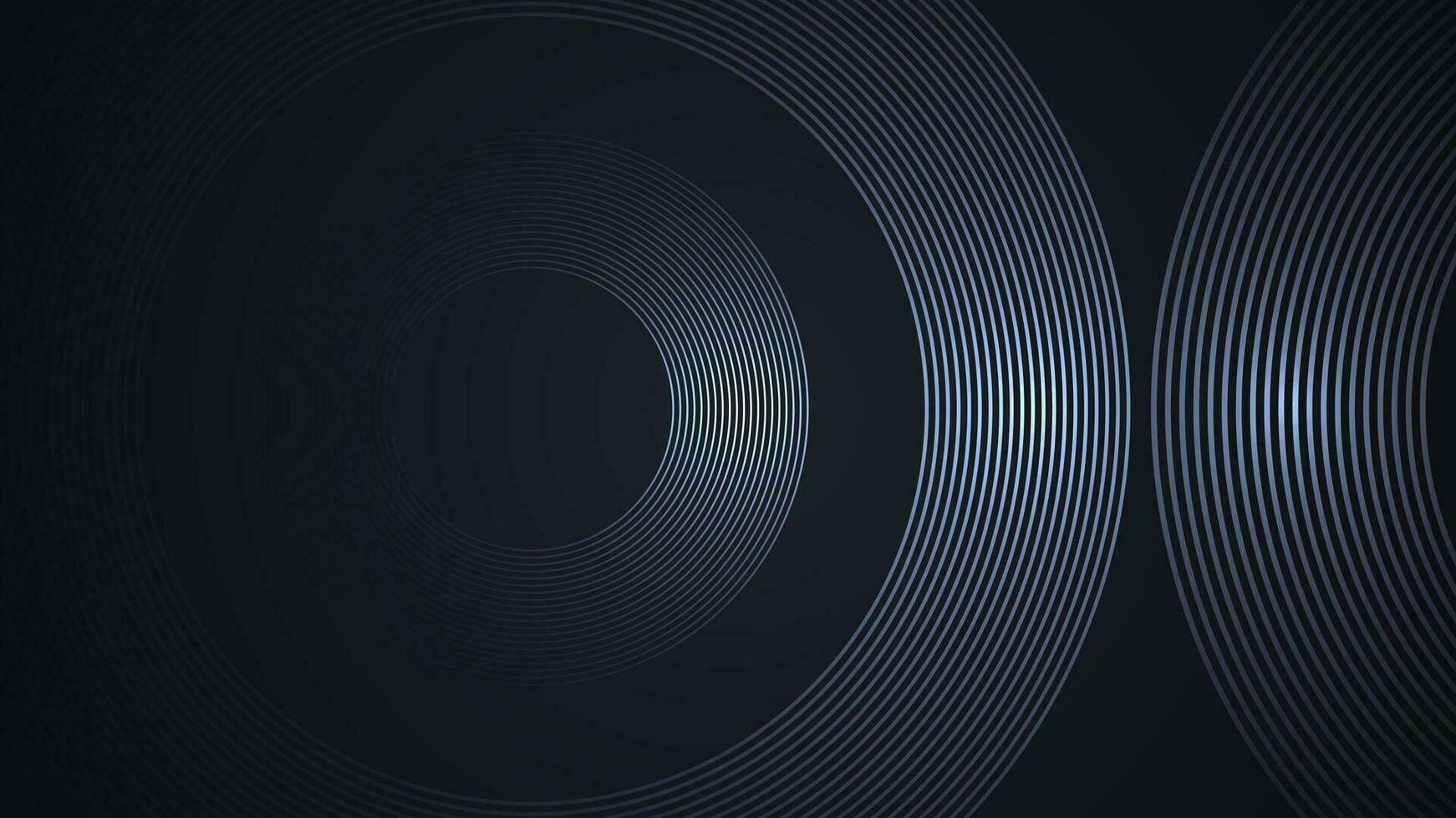 Black simple abstract background with lines in a curved style geometric style as the main element. vector