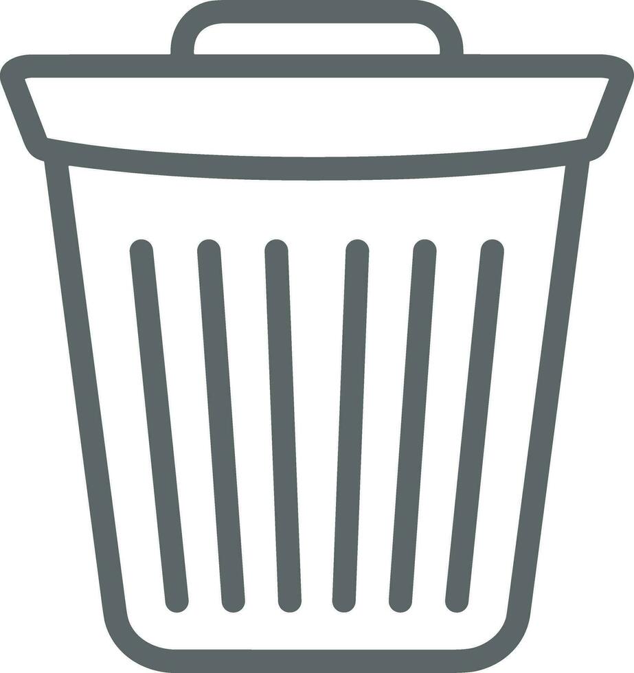 Bucket icon symbol vector image. Illustration of the bucket cleaning equipment washing outline design image. EPS 10
