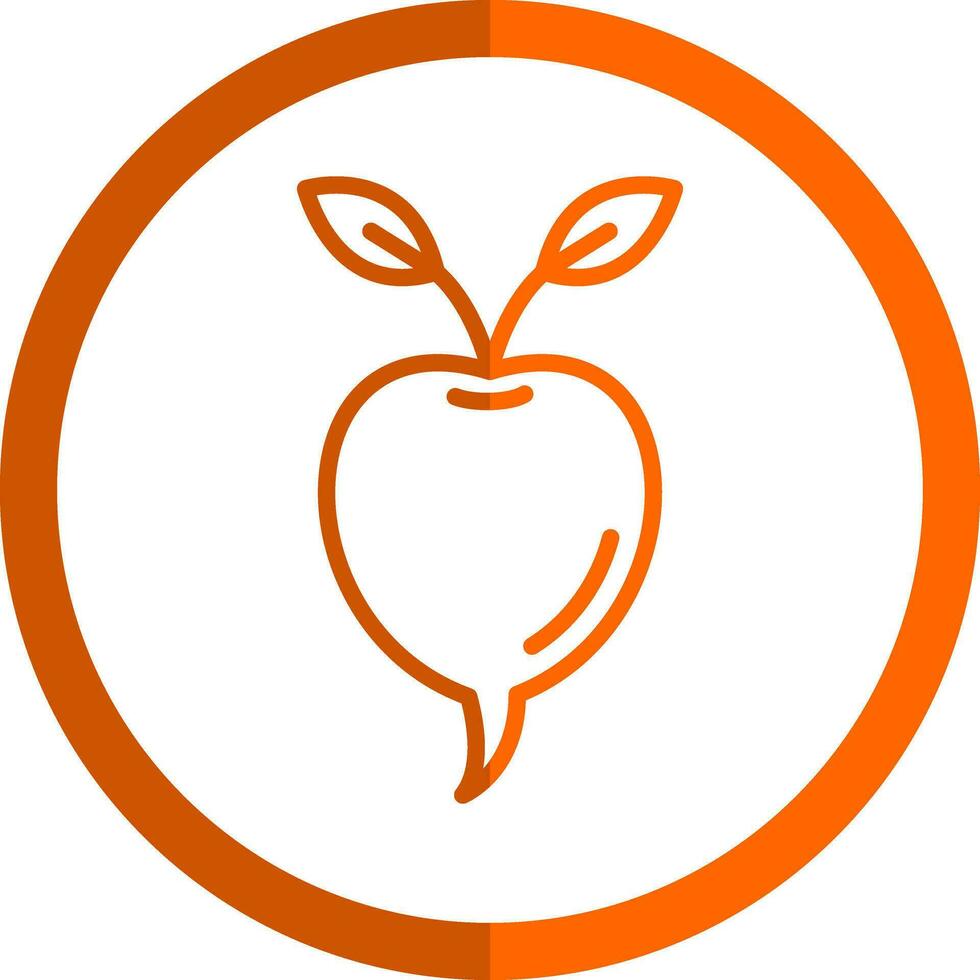 Radish Vector Icon Design