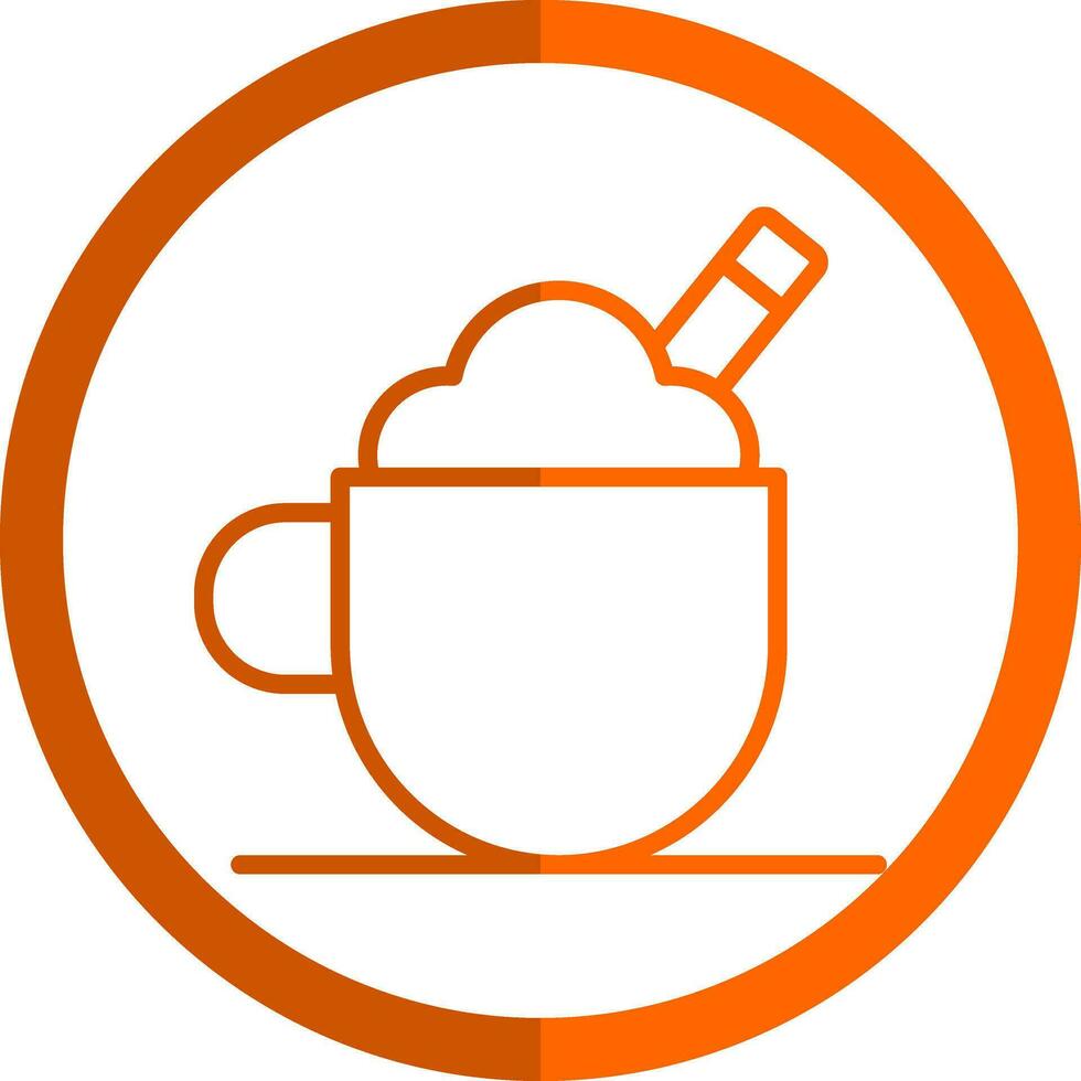 diseño de icono de vector de capuchino