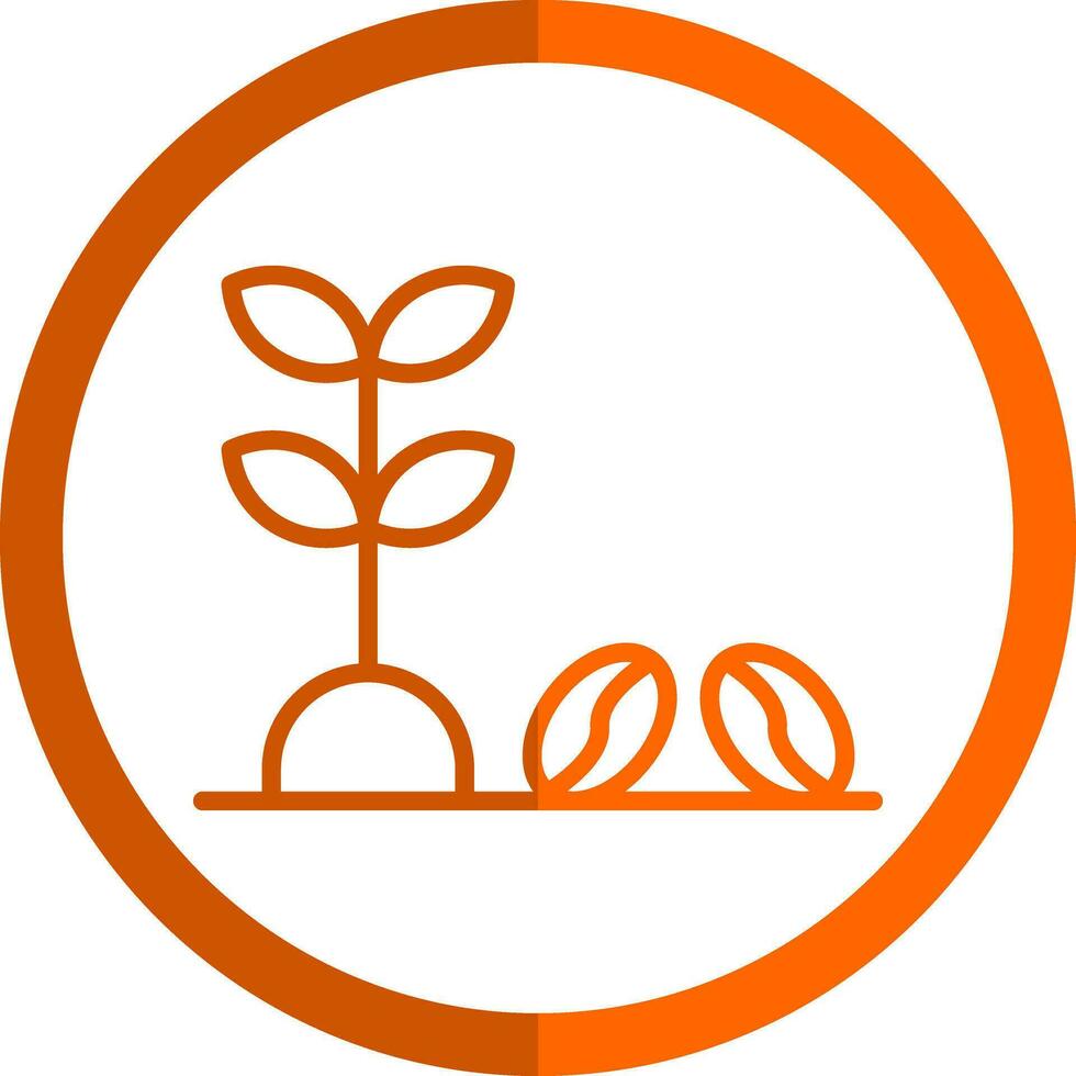 Coffee Plant Vector Icon Design