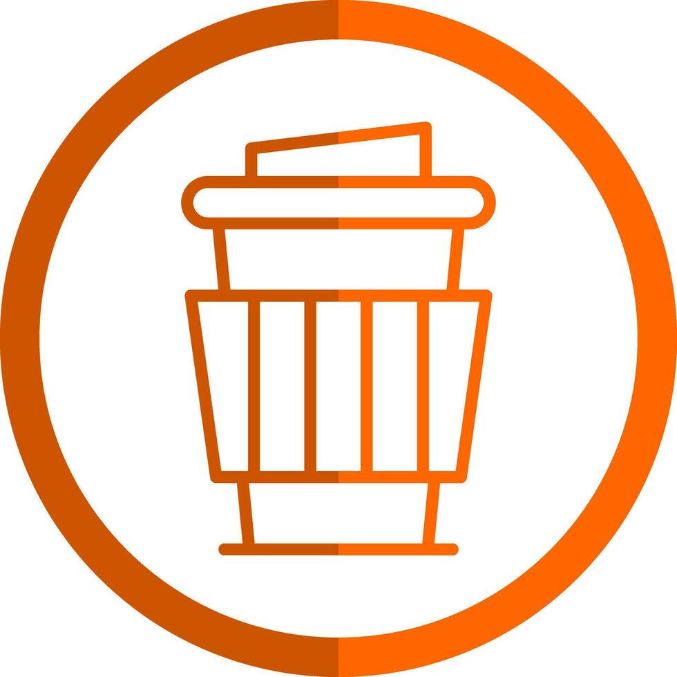 Paper Cup Vector Icon Design