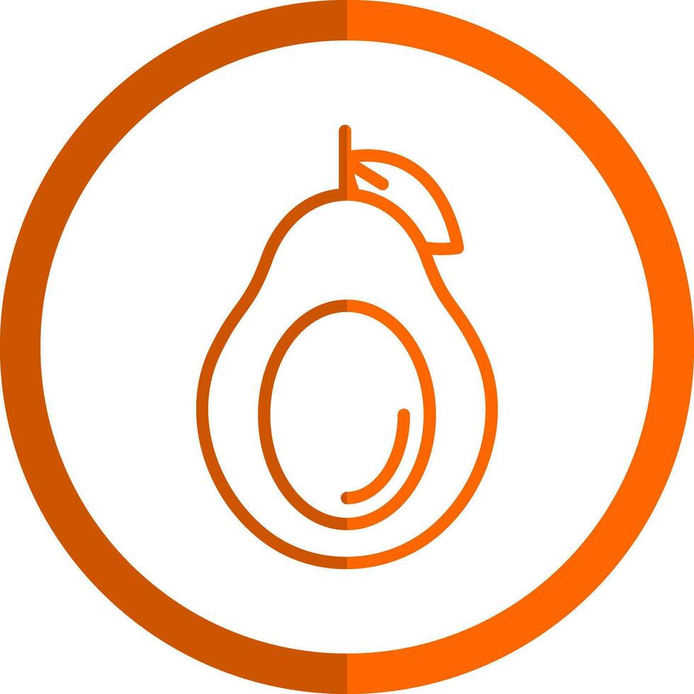 diseño de icono de vector de aguacate