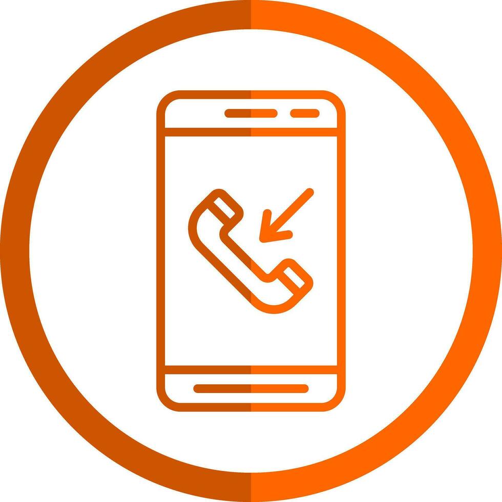 Incoming Call  Vector Icon Design