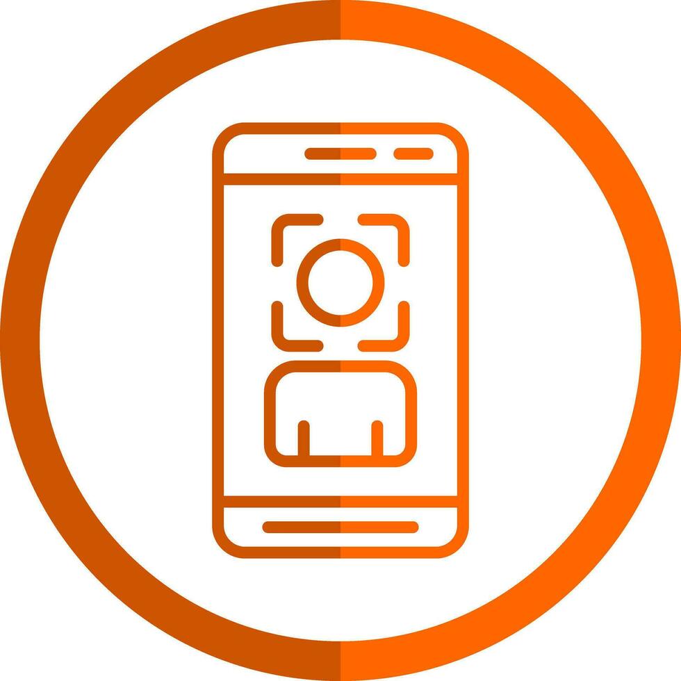 Face Scan  Vector Icon Design