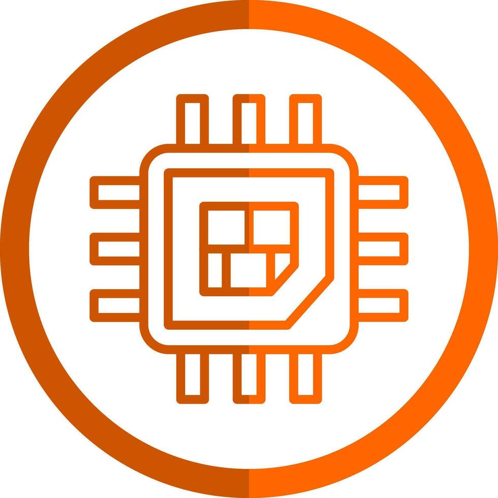 Processor  Vector Icon Design