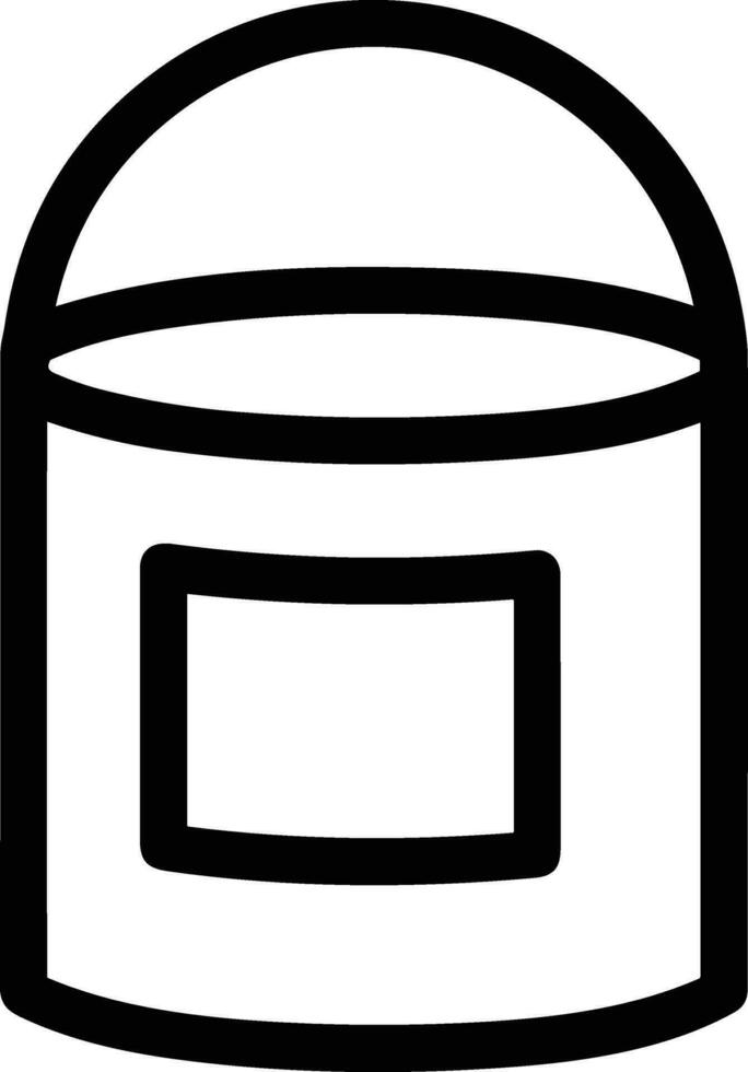 Bucket icon symbol vector image. Illustration of the bucket cleaning equipment washing outline design image. EPS 10
