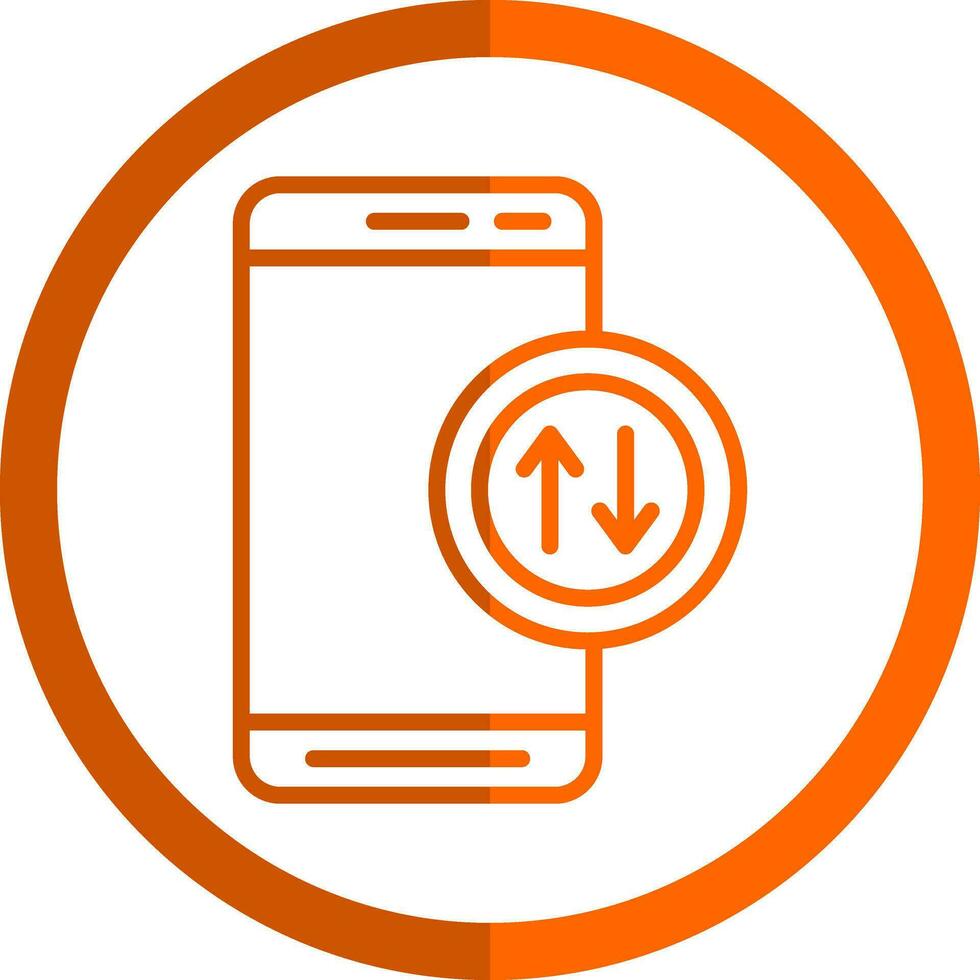 Mobile Data  Vector Icon Design