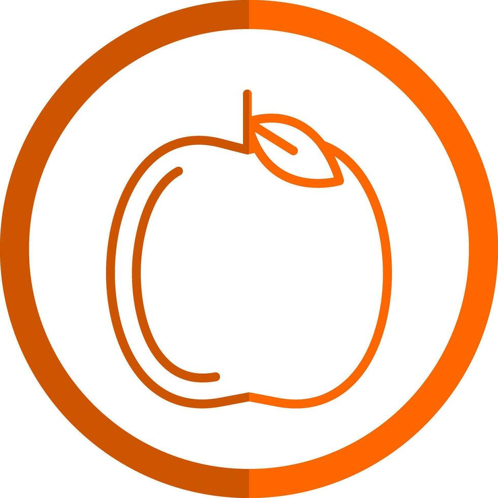 diseño de icono de vector de manzana