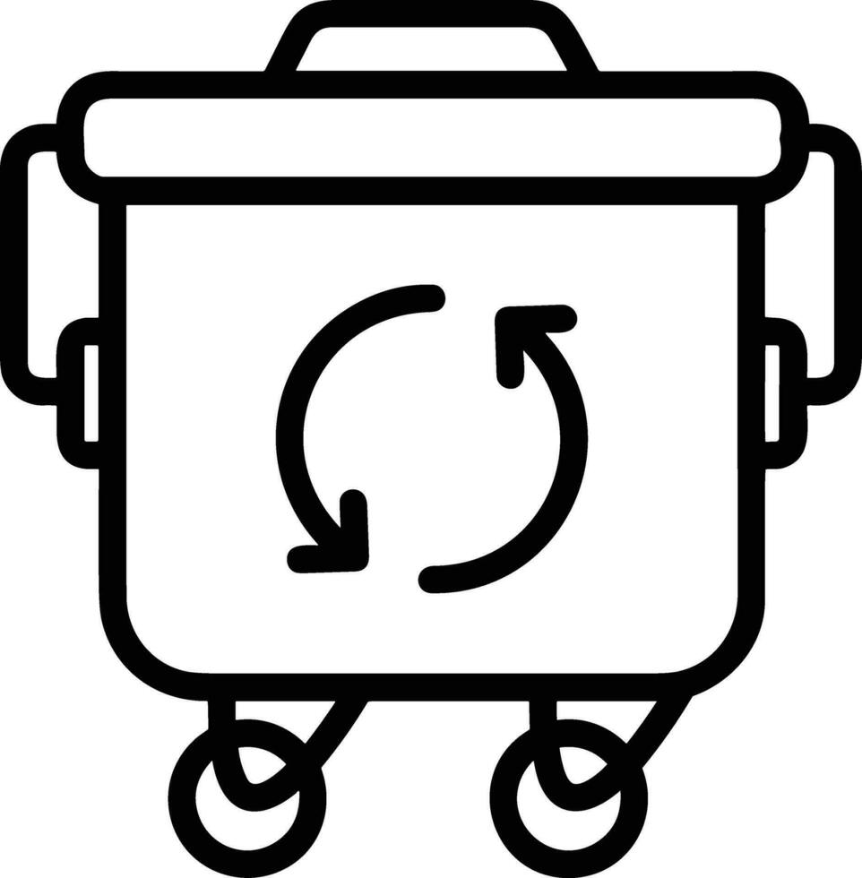 Bucket icon symbol vector image. Illustration of the bucket cleaning equipment washing outline design image. EPS 10