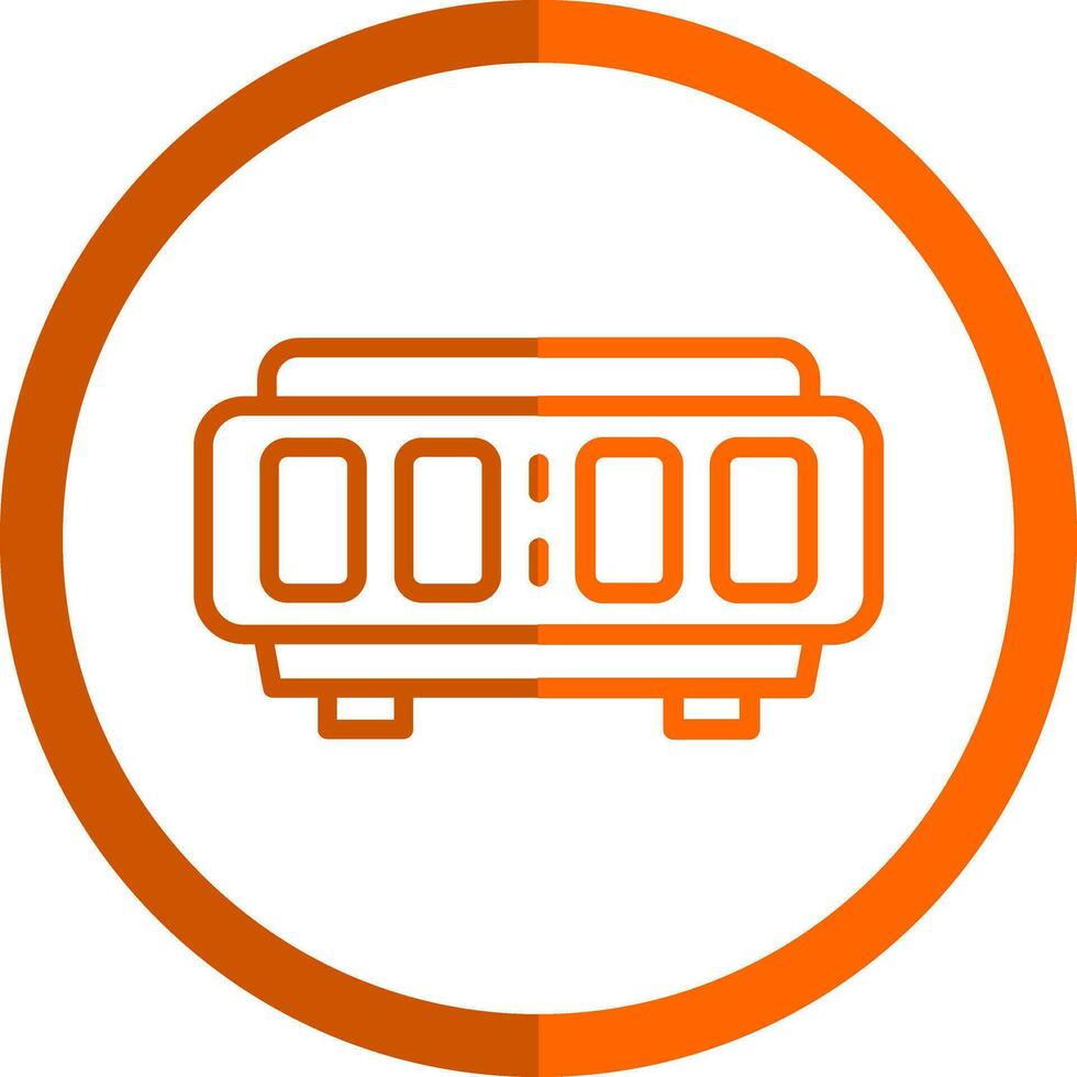 Digital Alarm Clock  Vector Icon Design