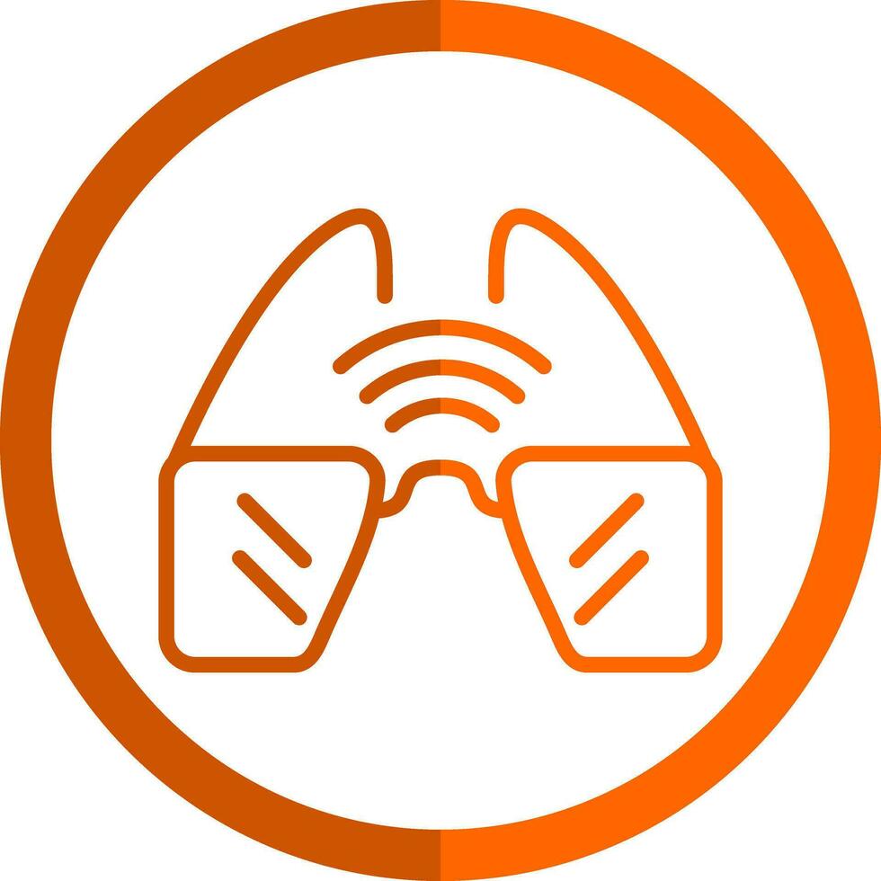 Smart Glasses  Vector Icon Design