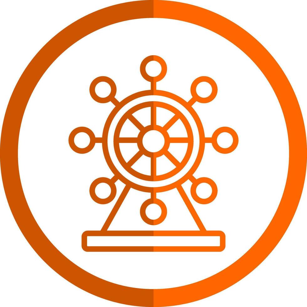 Ferris Wheel  Vector Icon Design