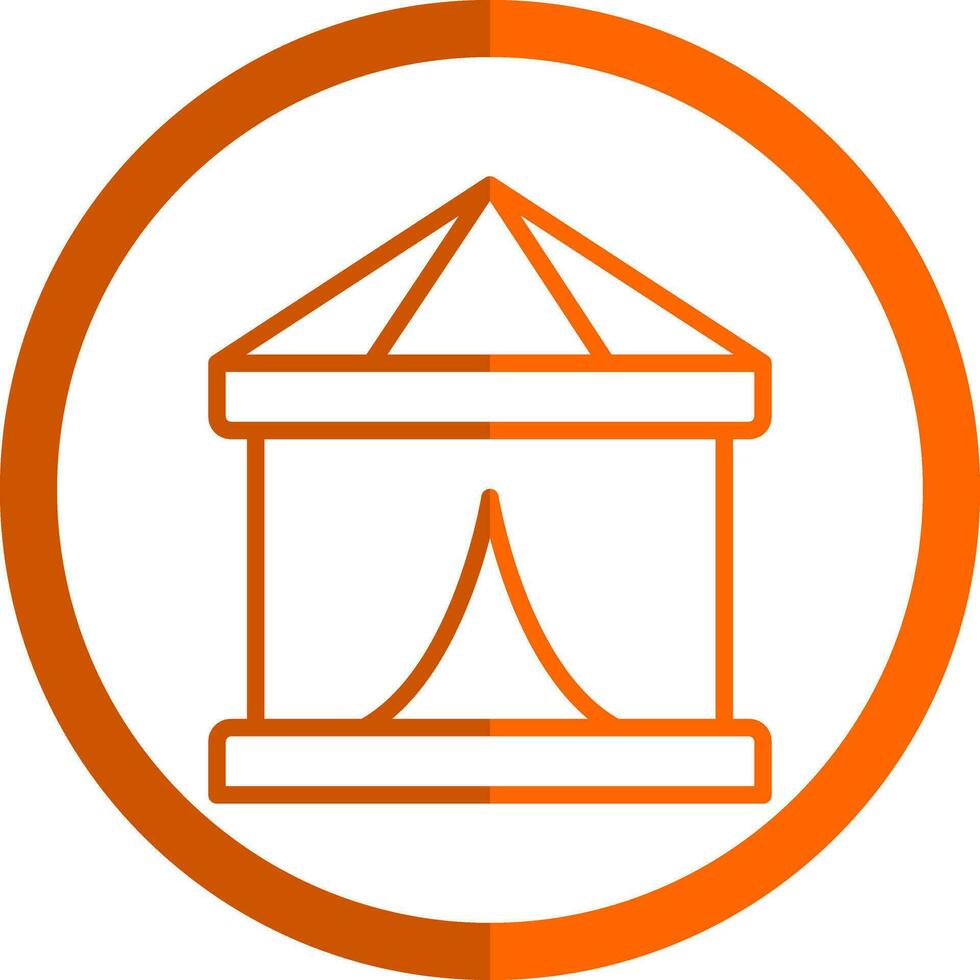 Circus Tent  Vector Icon Design