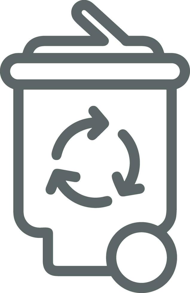 Bucket icon symbol vector image. Illustration of the bucket cleaning equipment washing outline design image. EPS 10