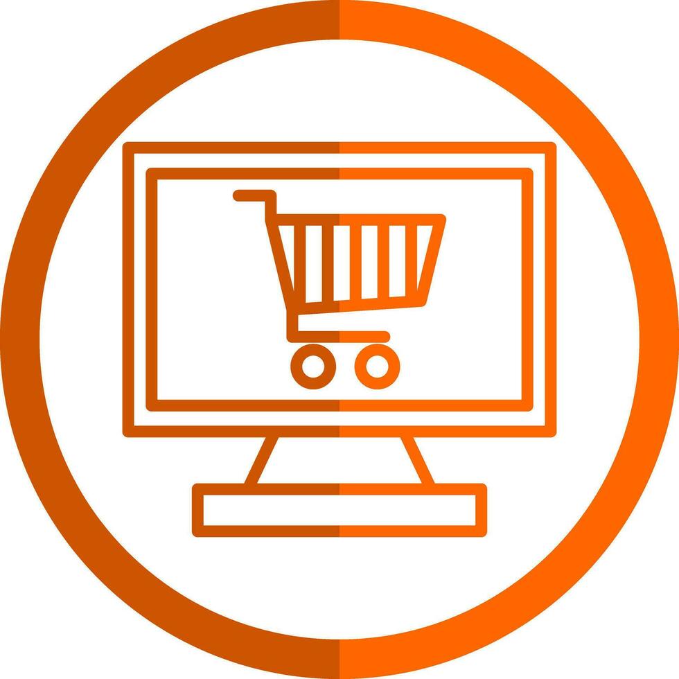 Online shopping  Vector Icon Design