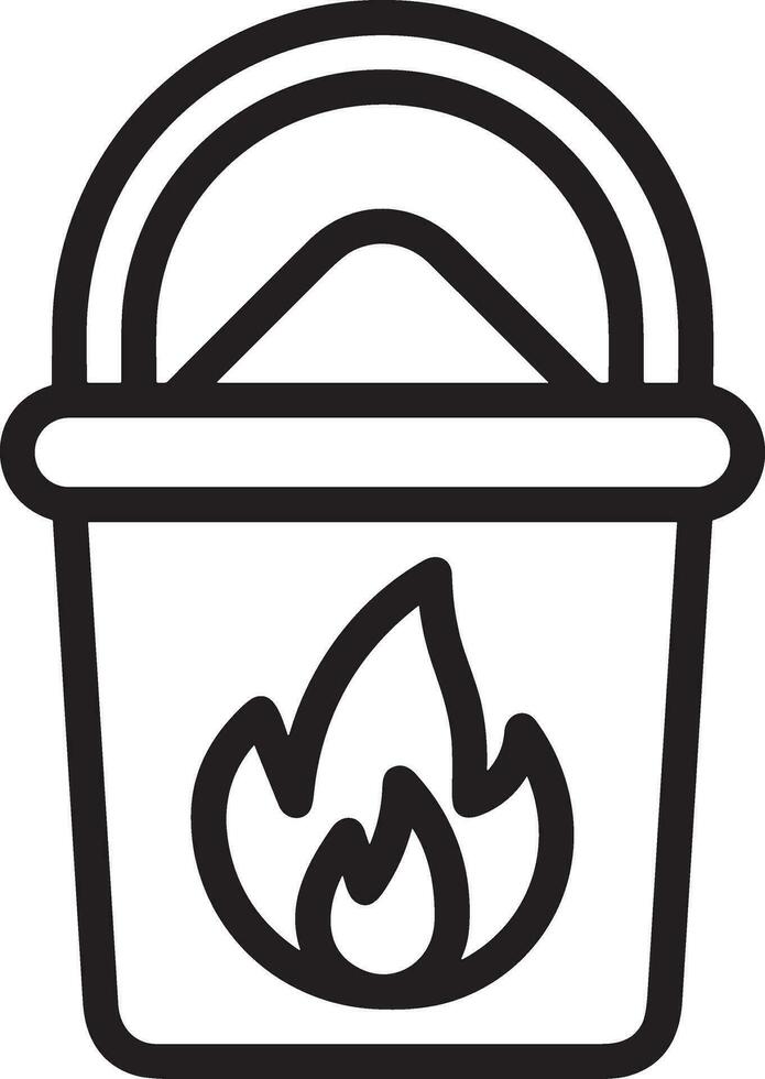 Bucket icon symbol vector image. Illustration of the bucket cleaning equipment washing outline design image. EPS 10