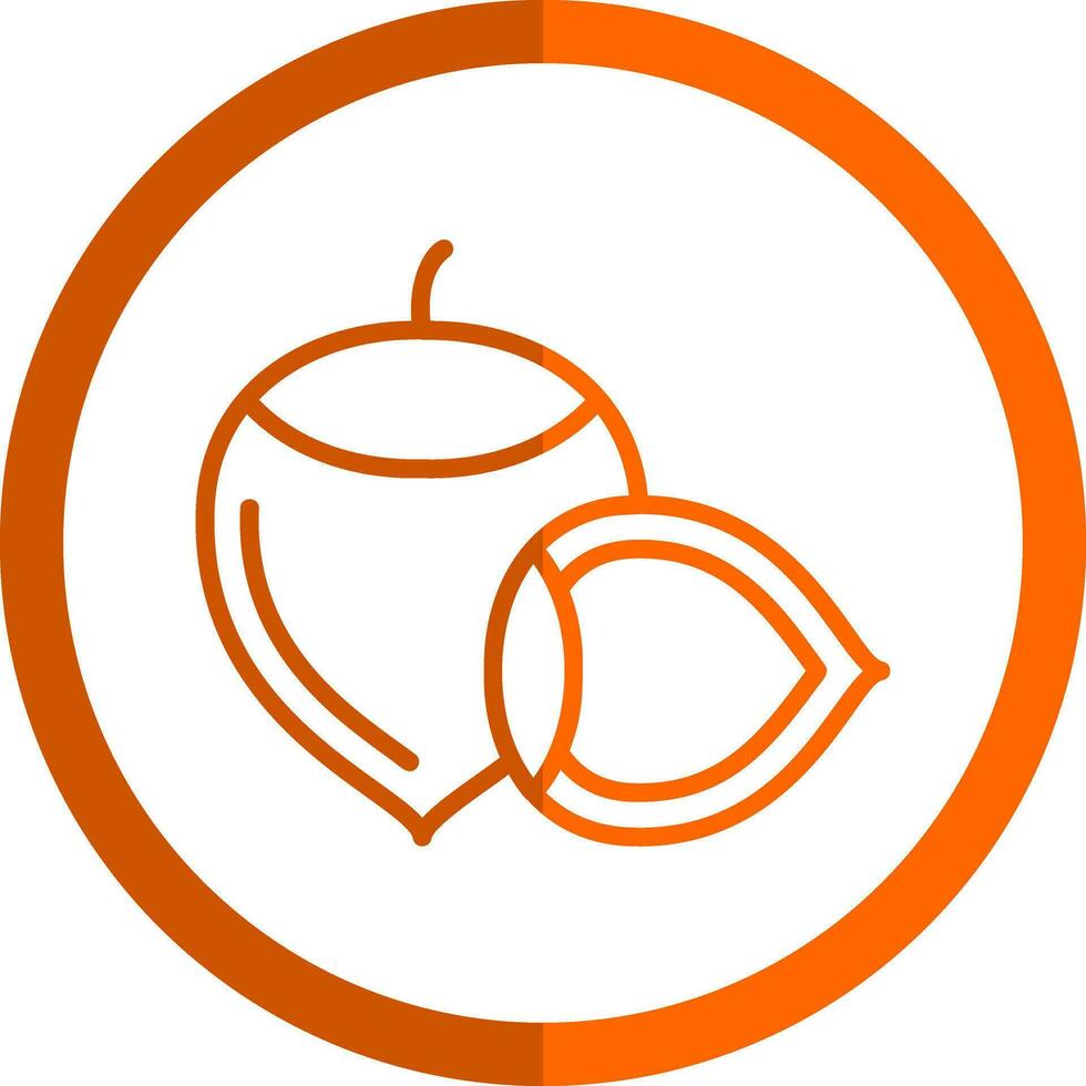 Hazelnut Vector Icon Design