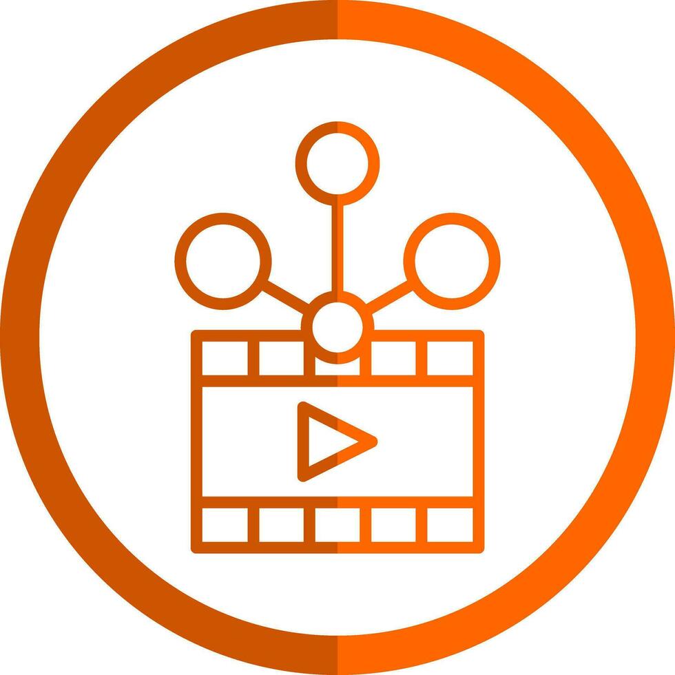 Video sharing Vector Icon Design