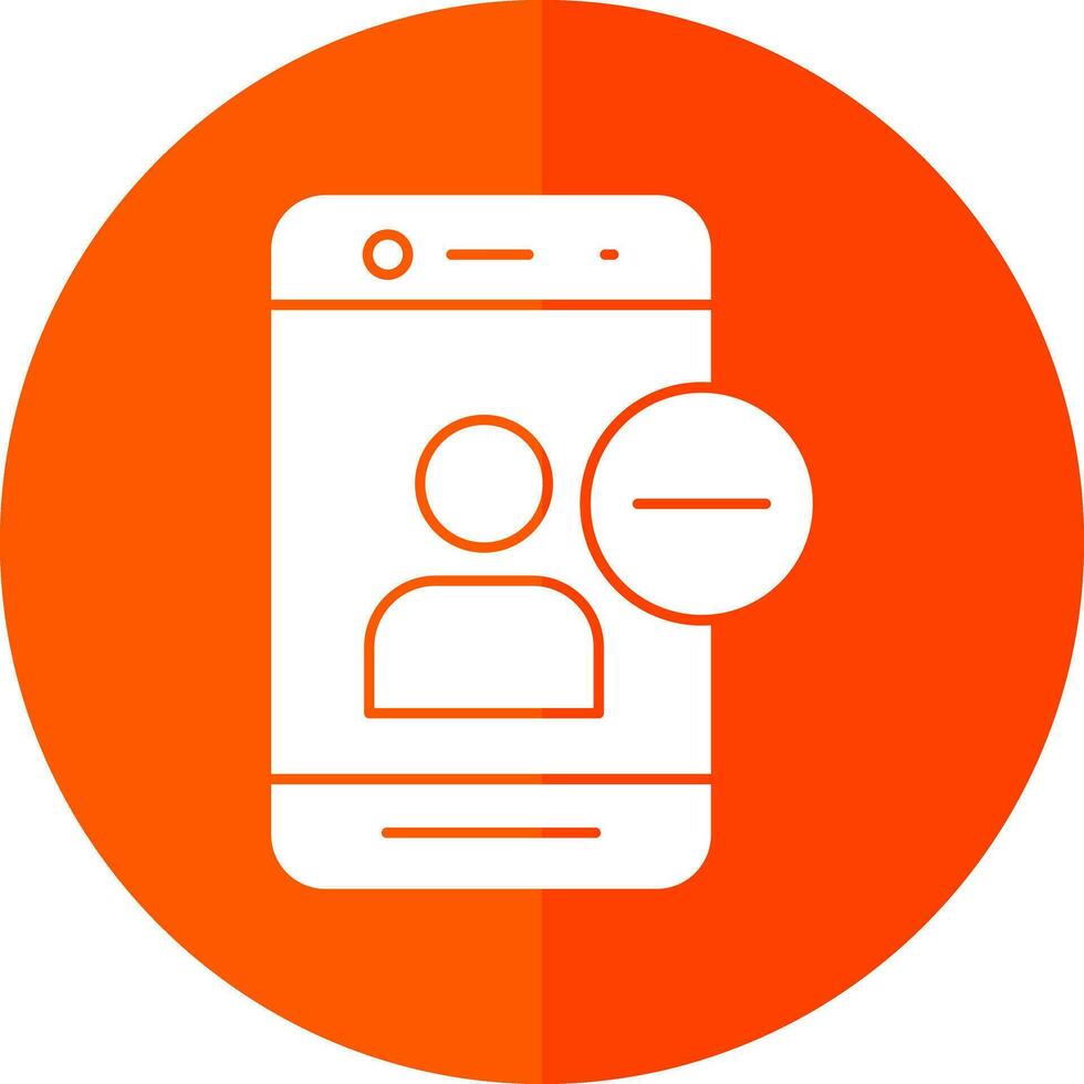 Delete Friend  Vector Icon Design