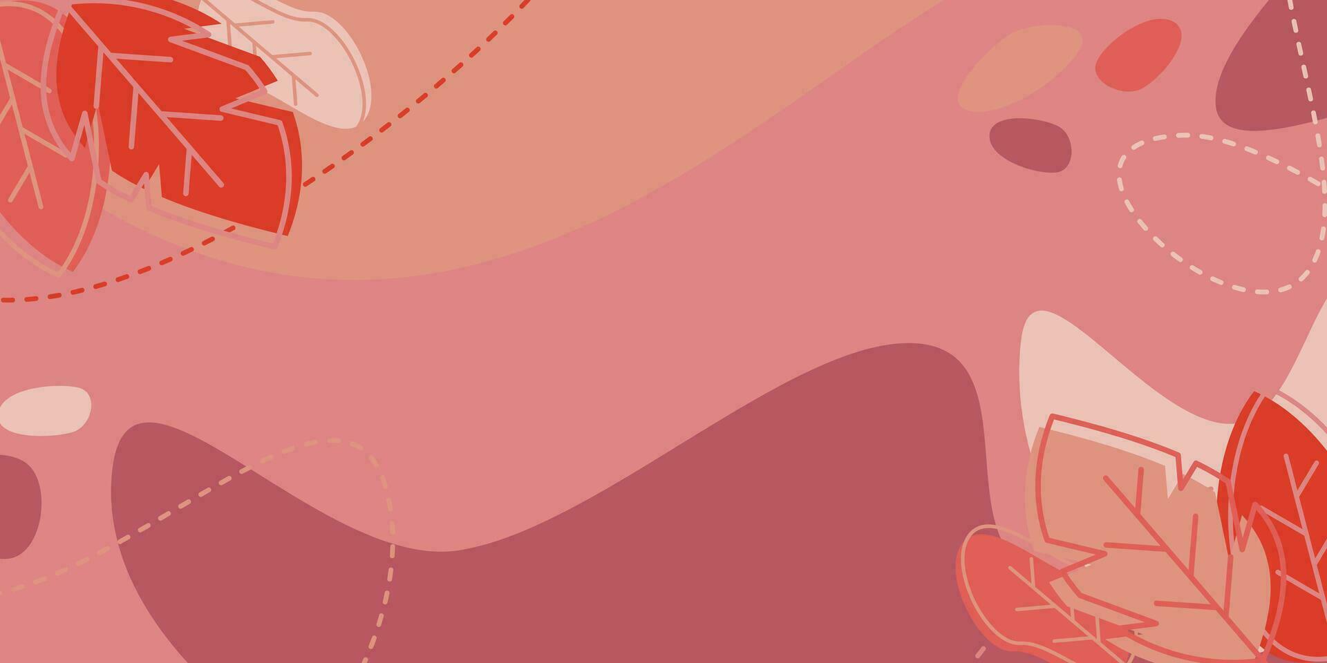 autumn background with leaf icon. Attractive colors with amazing patterns with empty space for text. vector for banners, greeting cards, posters, flyers, social media.