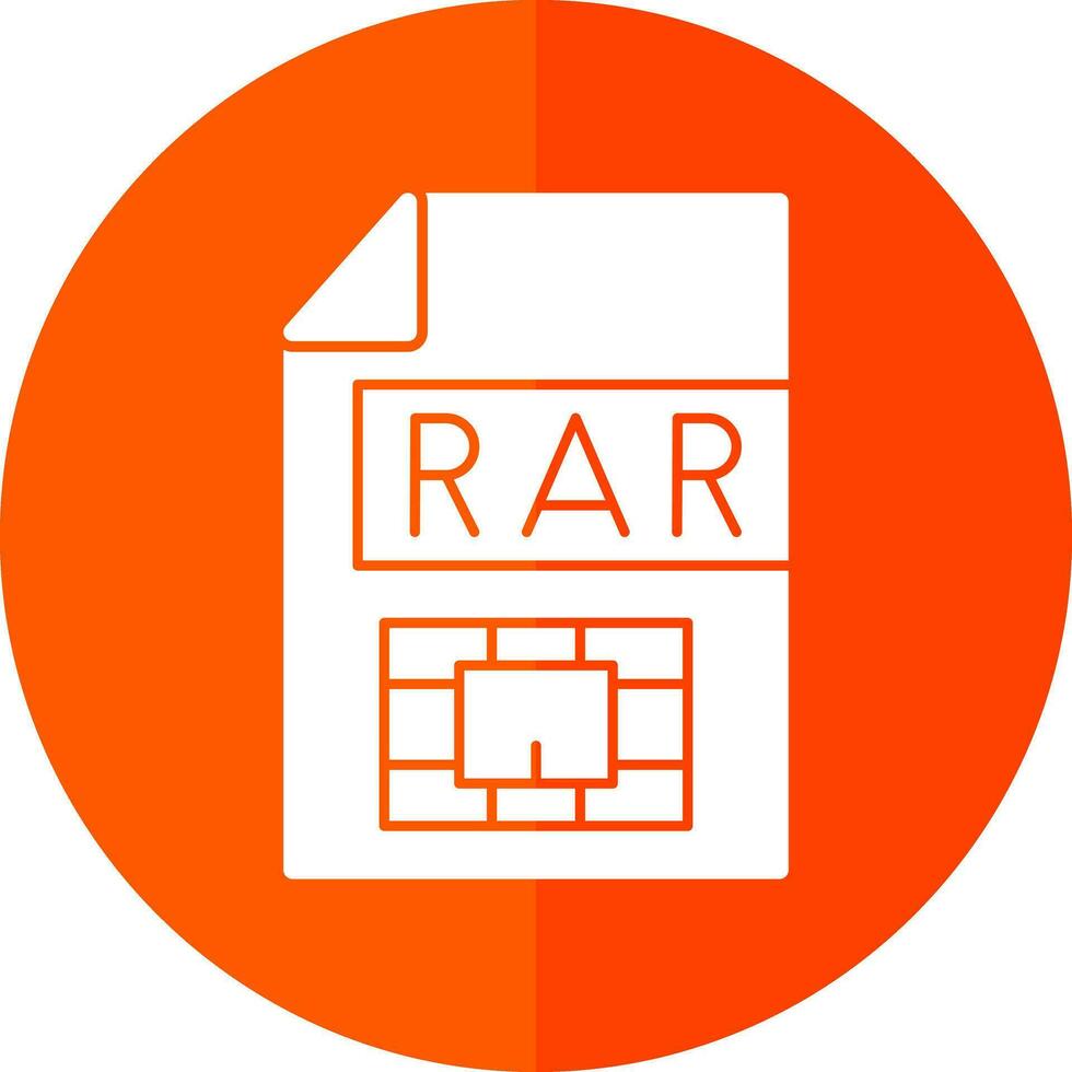 Rar  Vector Icon Design