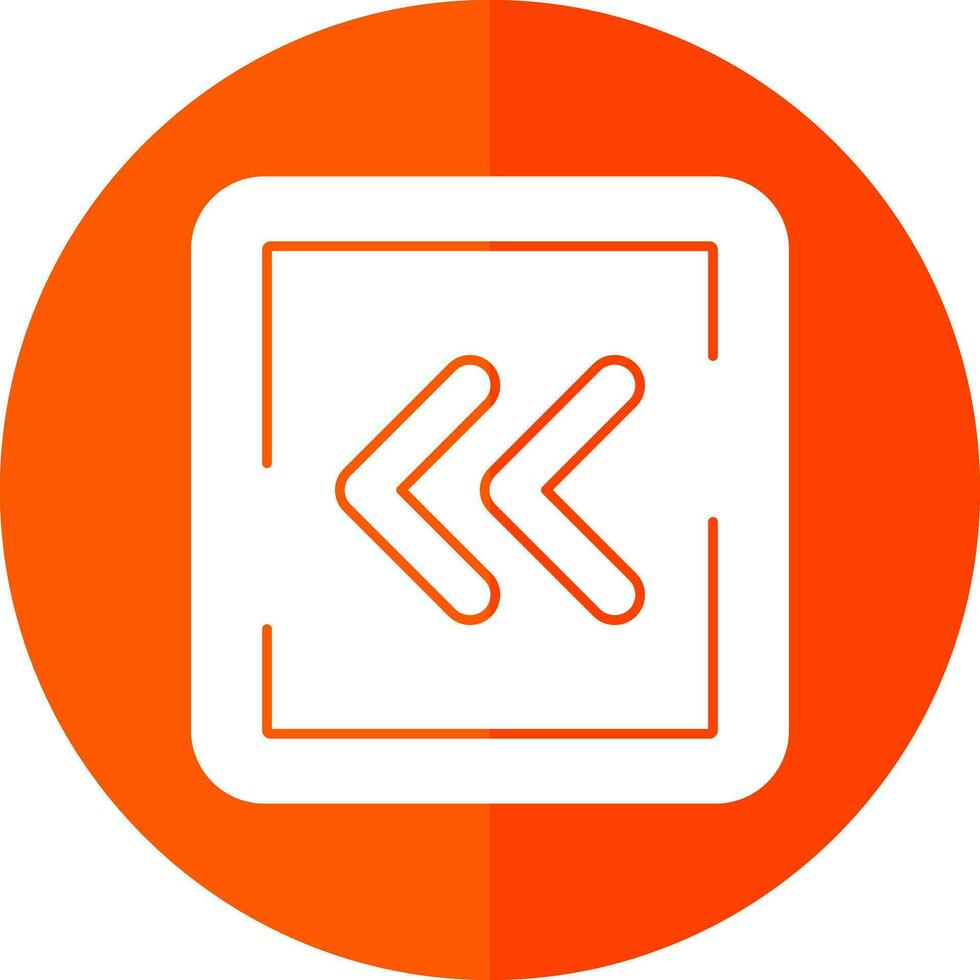 Left Arrows Vector Icon Design