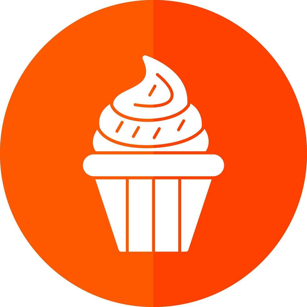 diseño de icono de vector de cupcake