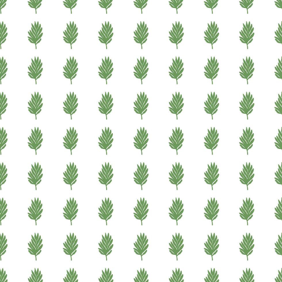 Tropical leaves seamless pattern. Floral backdrop. Matisse inspired decoration wallpaper. Simple organic shape background vector