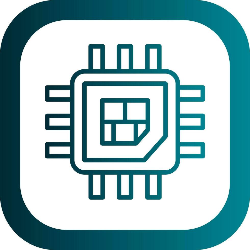 Processor  Vector Icon Design