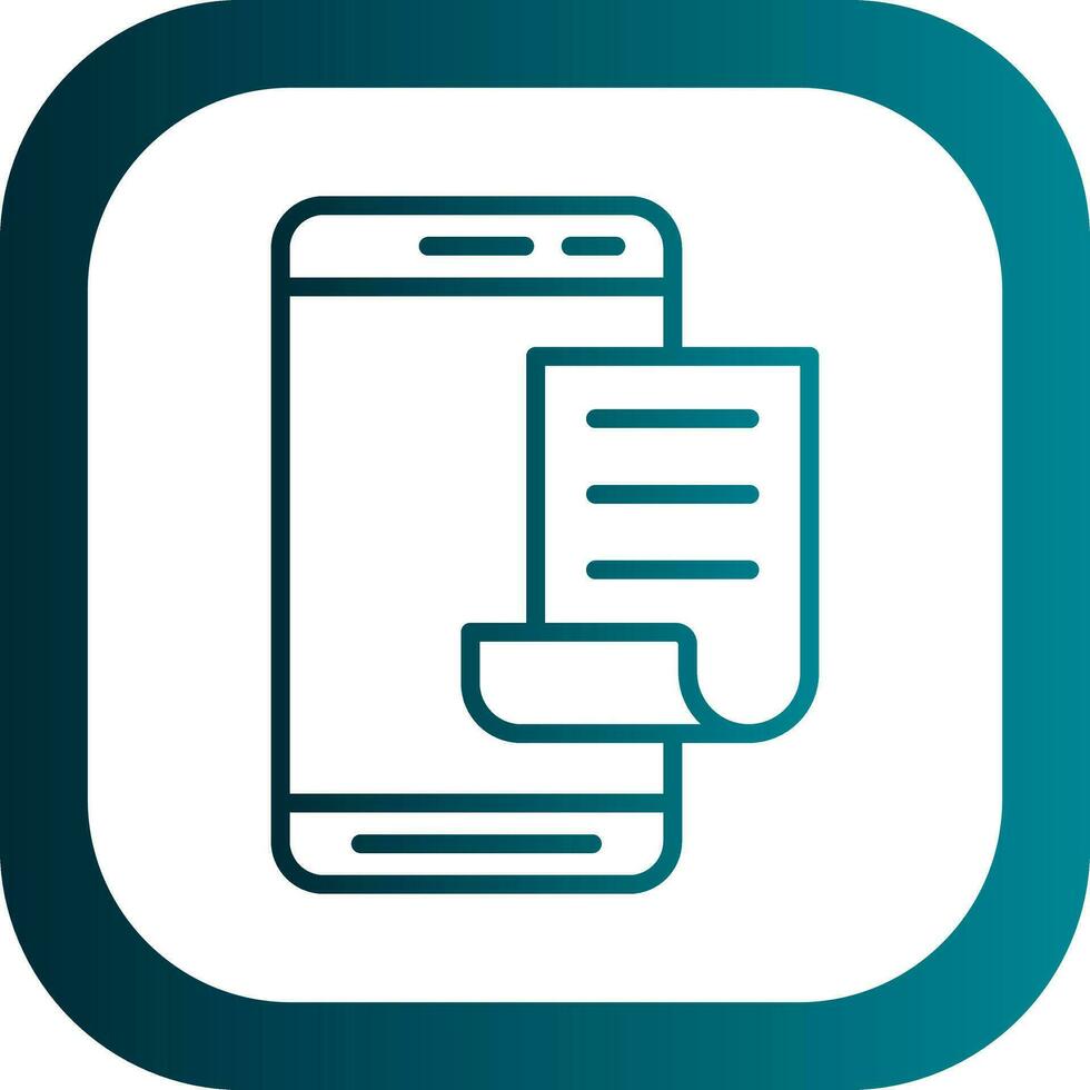 Mobile File  Vector Icon Design