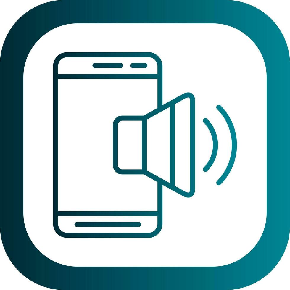 Mobile Sound  Vector Icon Design