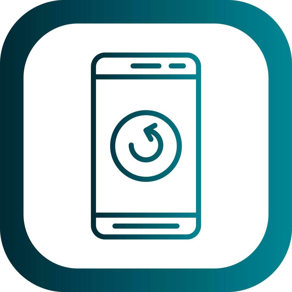 Mobile Refresh  Vector Icon Design