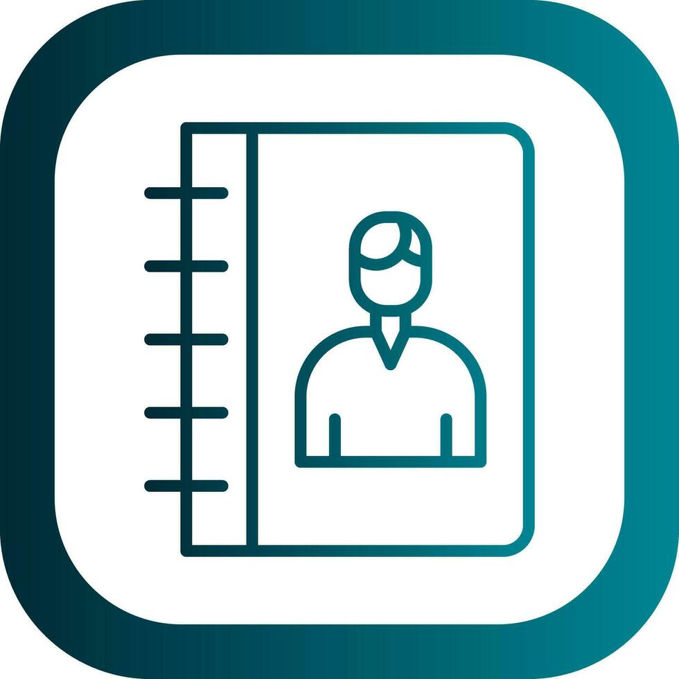 Contact List  Vector Icon Design