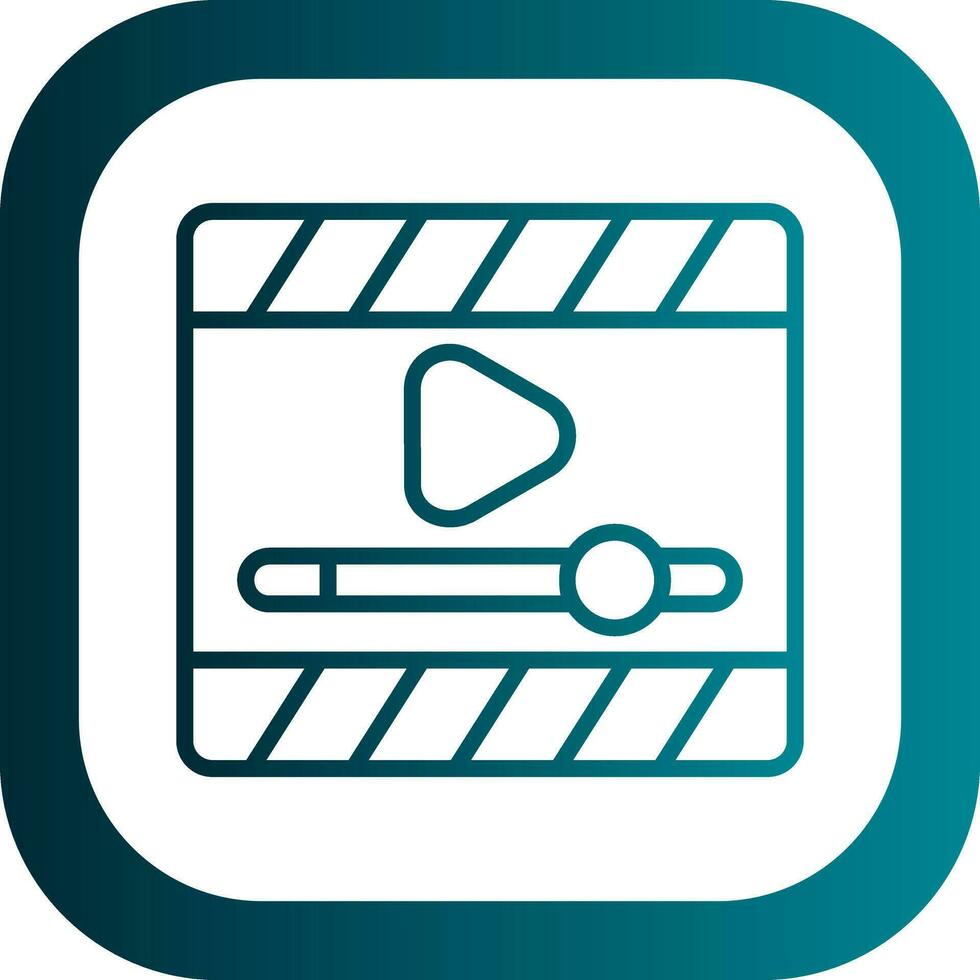 Video Player  Vector Icon Design