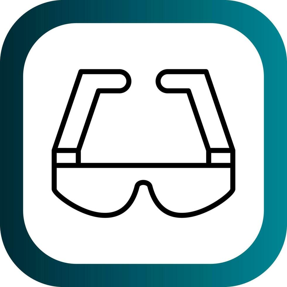 Safety Glasses  Vector Icon Design