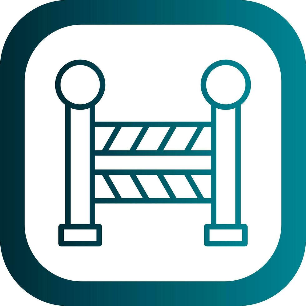 Road Barrier  Vector Icon Design