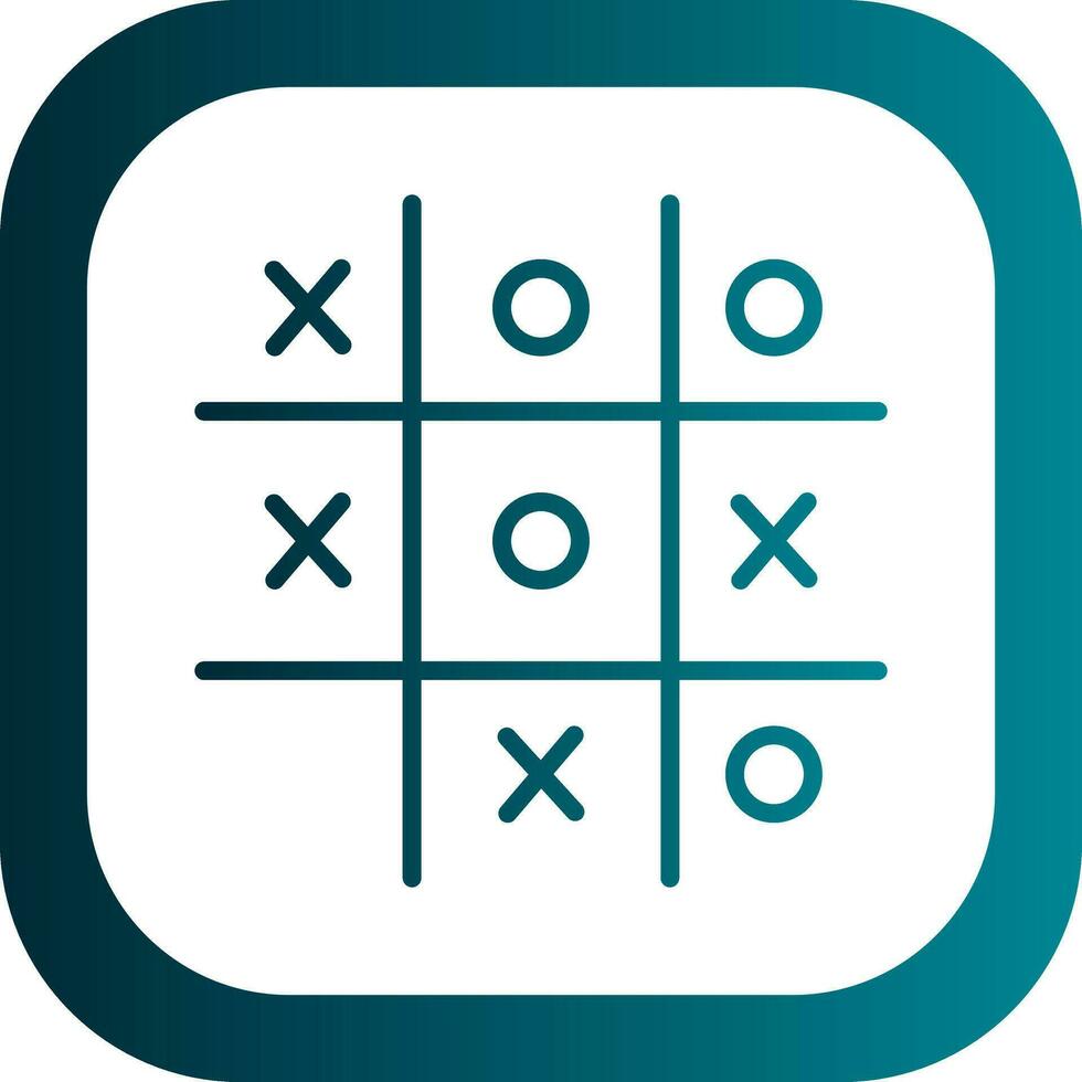 Tic Tac Toe  Vector Icon Design