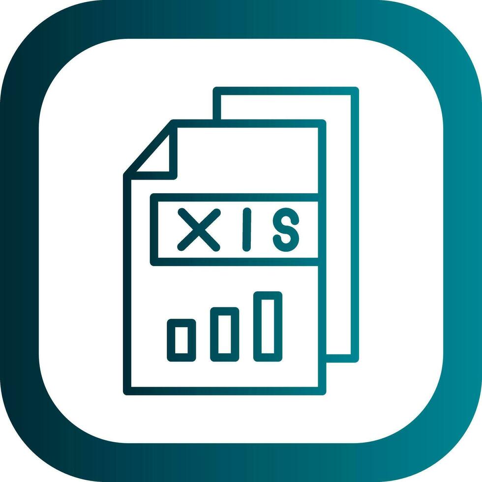 xls vector icono diseño