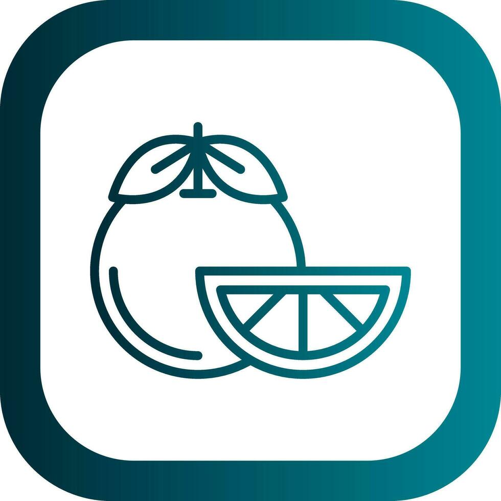 Tangerine Vector Icon Design