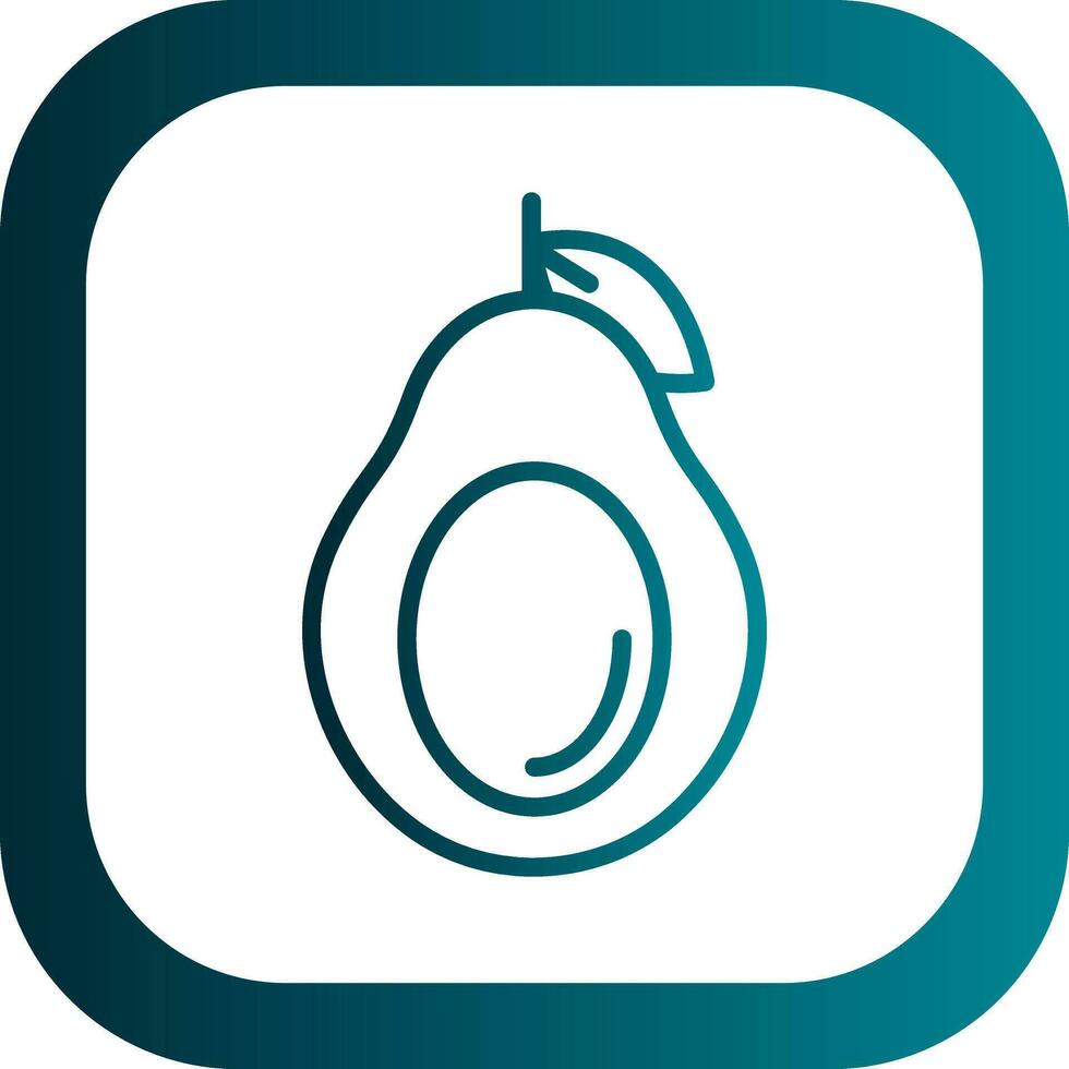 diseño de icono de vector de aguacate