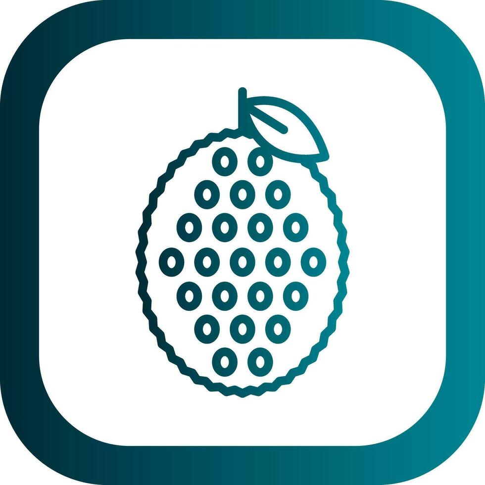 Jackfruit Vector Icon Design