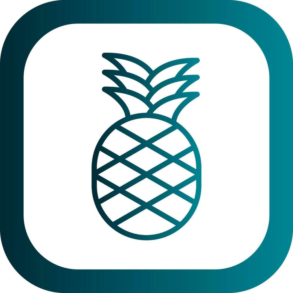 Pineapple Vector Icon Design