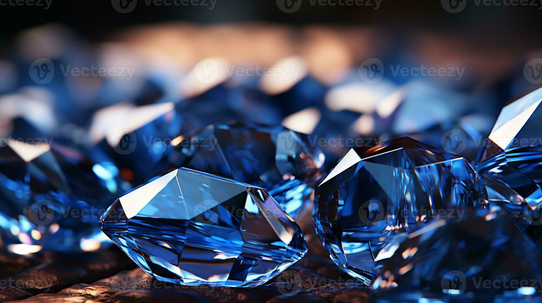 Sparkling blue diamond background photo