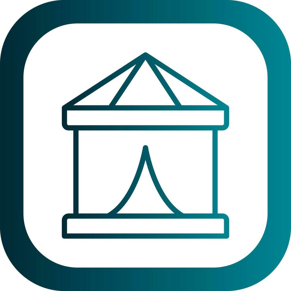 Circus Tent  Vector Icon Design