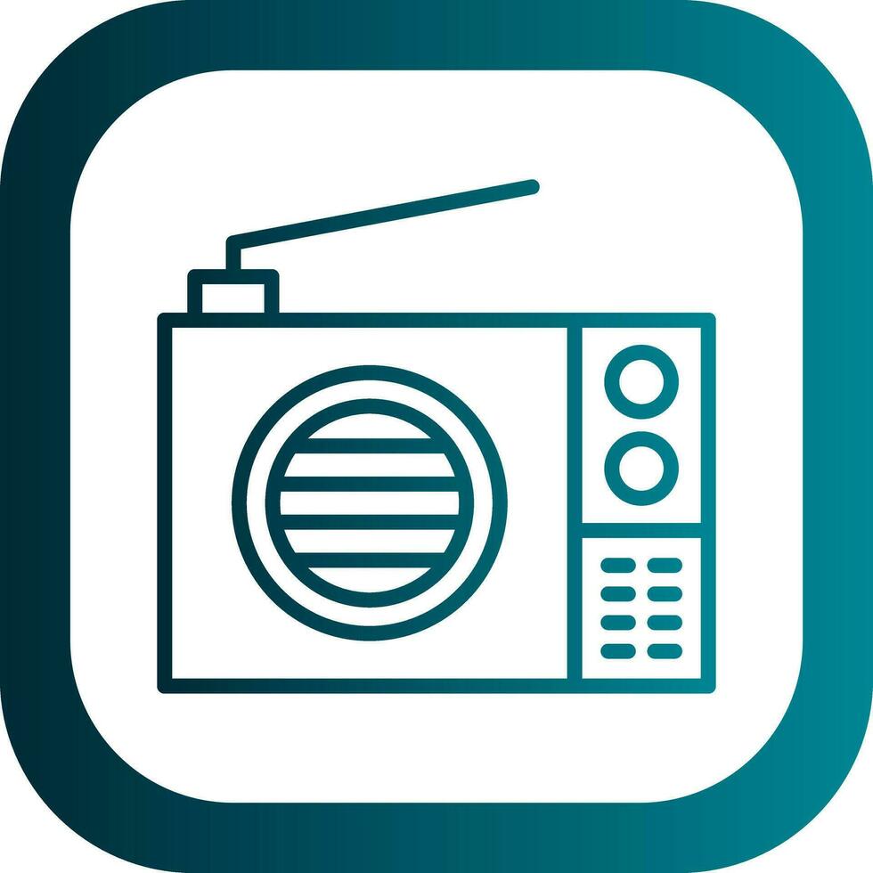 diseño de icono de vector de radio