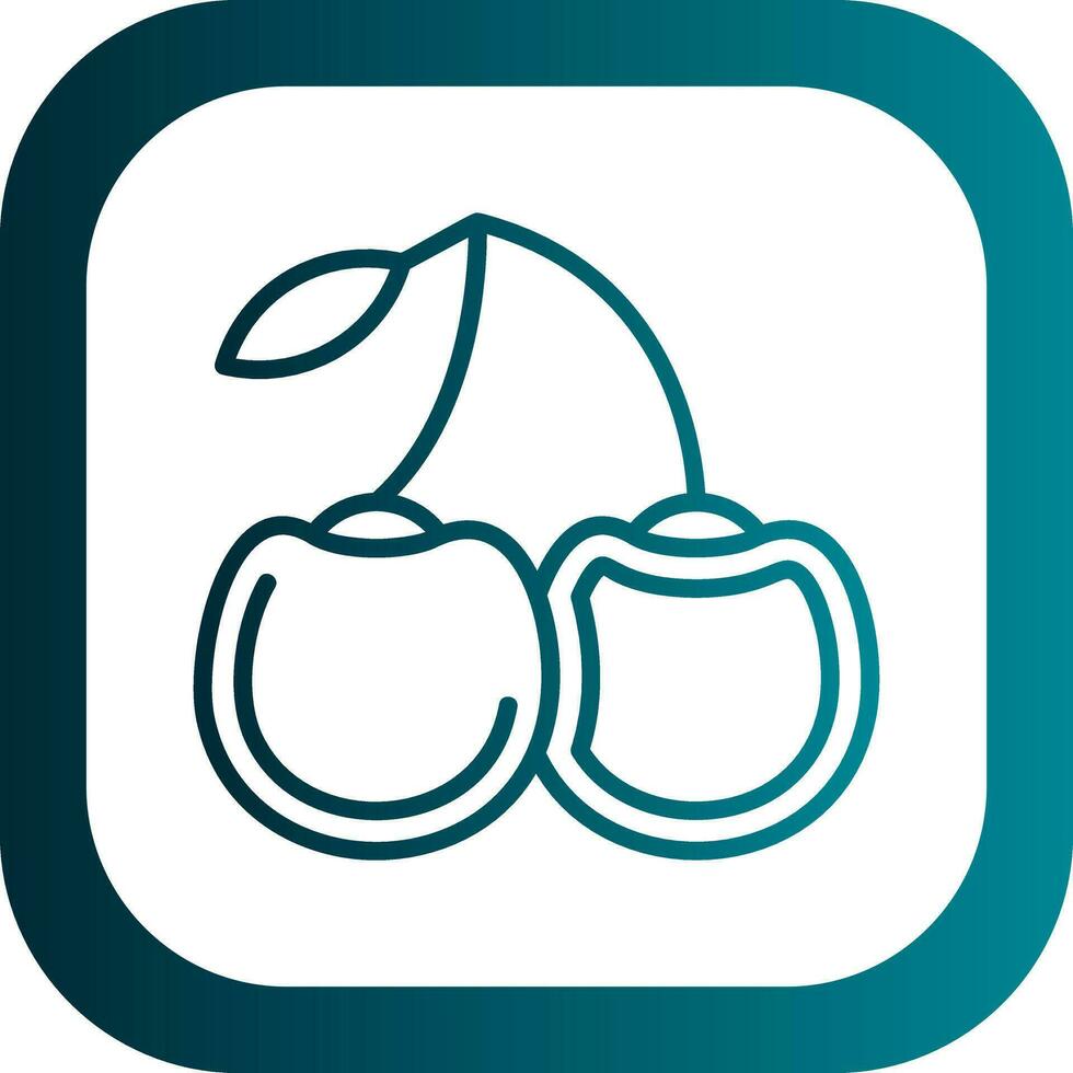 Cherries Vector Icon Design