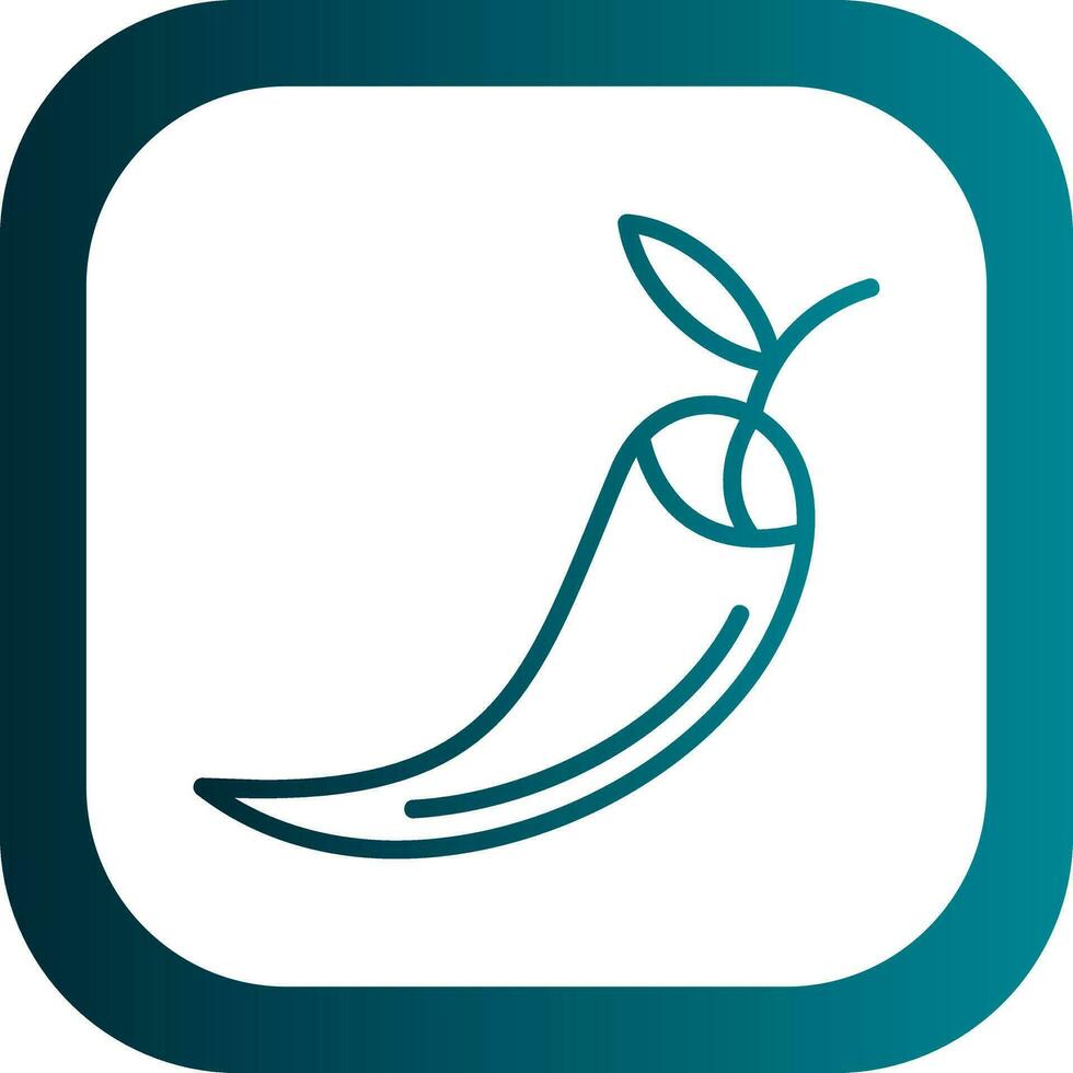 Chili Vector Icon Design