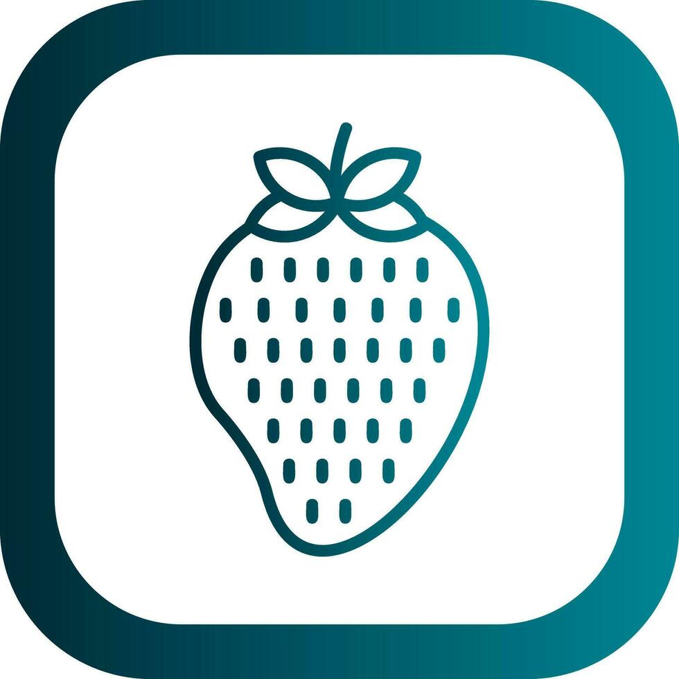 Strawberry Vector Icon Design